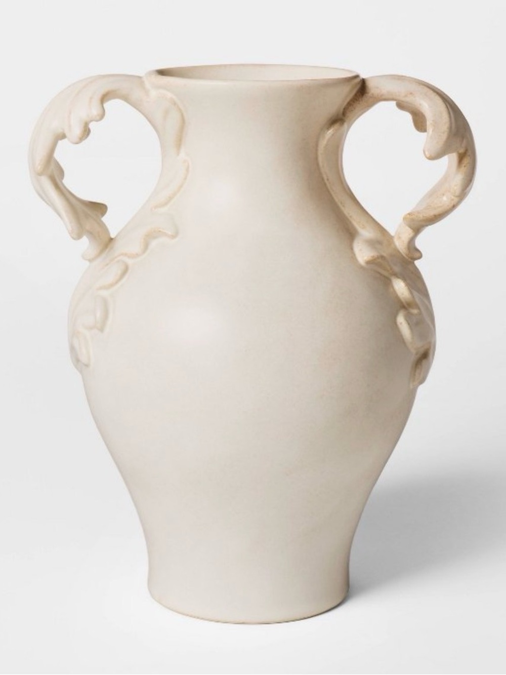 ✨ NEW STUDIO MCGEE tall botanical handle ceramic vase